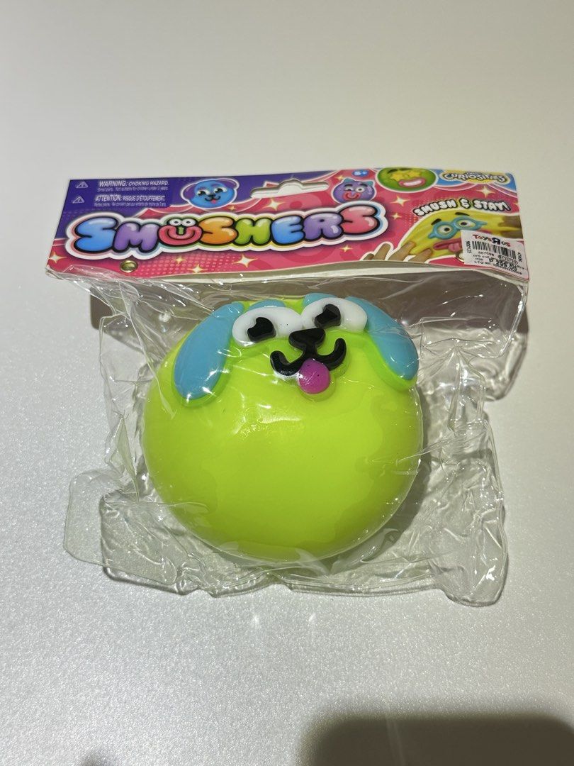 Orb Curiosities Smushers Green Dog Squishy (Category: Interactive Toys) located in Caloocan City. Submitted by ash.thetic (Listing ID 1467658972, Image 3). Description: ✿ Brand new, sealed in original packaging with header card and Toys "R" Us price tag ✿ Loc: Mandaluyong ✿ MOD: SDD .