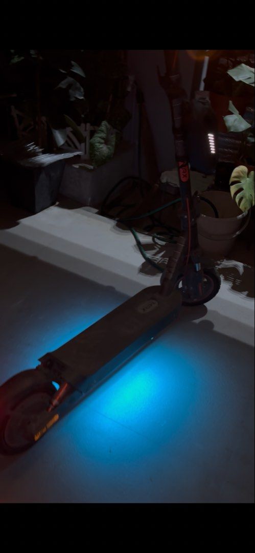 Xiaomi Electric Scooter 5 Max (Category: Skates, Rollerblades & Scooters) located in Manila. Submitted by namartiriv06966 (Listing ID 1467794675, Image 2). Description: - Model: Xiaomi Electric Scooter 5 Max (Working condition) - Usage: 1,595 km total mileage across 409 days - Add-ons: Includes cool underglow lighting and handlebar attachments - Health: Battery and settings fully verified via mobile app - Condition: Normal signs of regular use wi