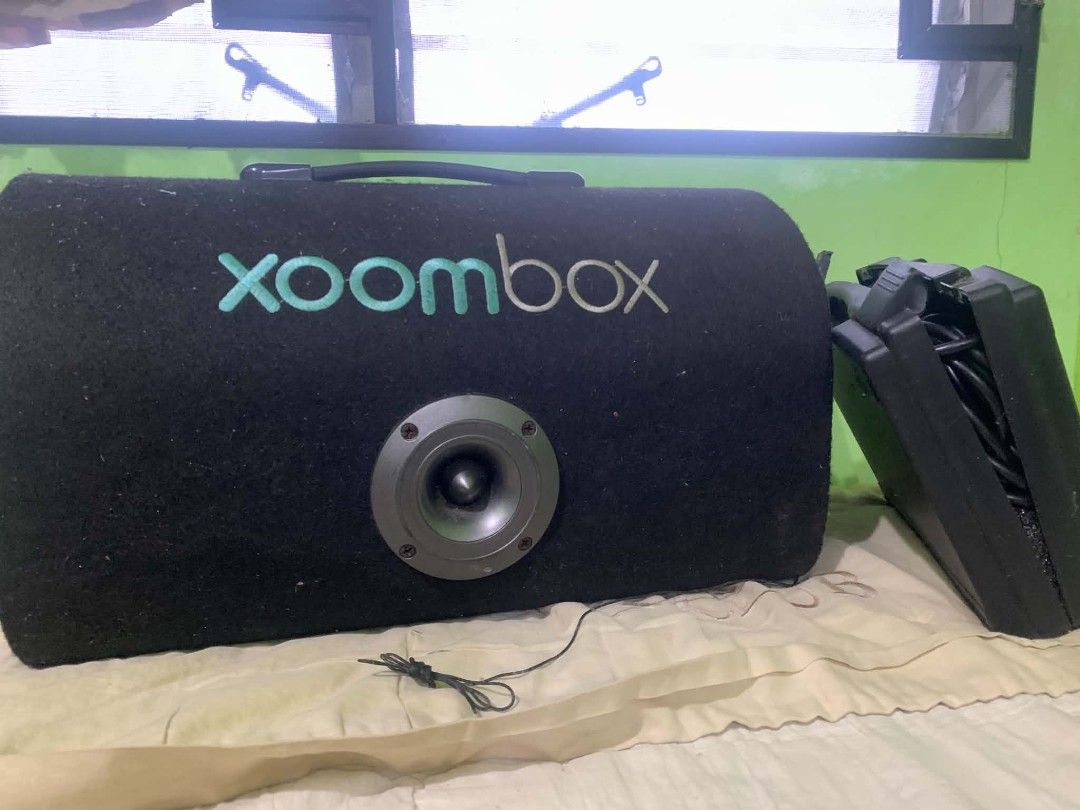 Xoombox Bluetooth Speaker + Wired Microphone Set (Category: Soundbars, Speakers & Amplifiers) located in Manila. Submitted by mscher (Listing ID 1467739163, Image 1). Description: Inclusions: - Xoombox Bluetooth Speaker - Wired Microphone Search Tags: Xoombox Bluetooth Speaker portable party speaker wireless loudspeaker outdoor audio sound system wireless speaker gadget soundbar ph audio gear secondhand speaker wired karaoke set Videoke set affor