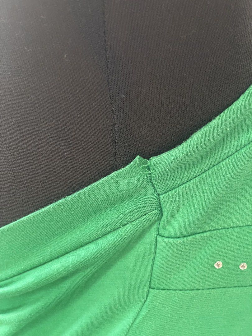 Y2K Playboy Green Beaded Halter Top (Category: Others Tops) located in Tuguegarao City. Submitted by ziggerryy (Listing ID 1467781209, Image 3). Description: Minimal flaw. Missing beads S-M No tags .