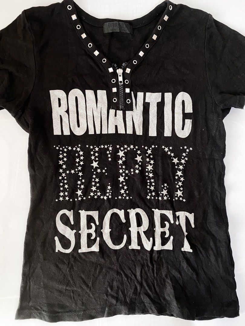 y2k romantic reply secret (Category: Shirts) located in Cavite. Submitted by d.ianne._ (Listing ID 1467738113, Image 2). Description: - small to medium - very janine berdin - Will wash before shipping MOP: GCASH.