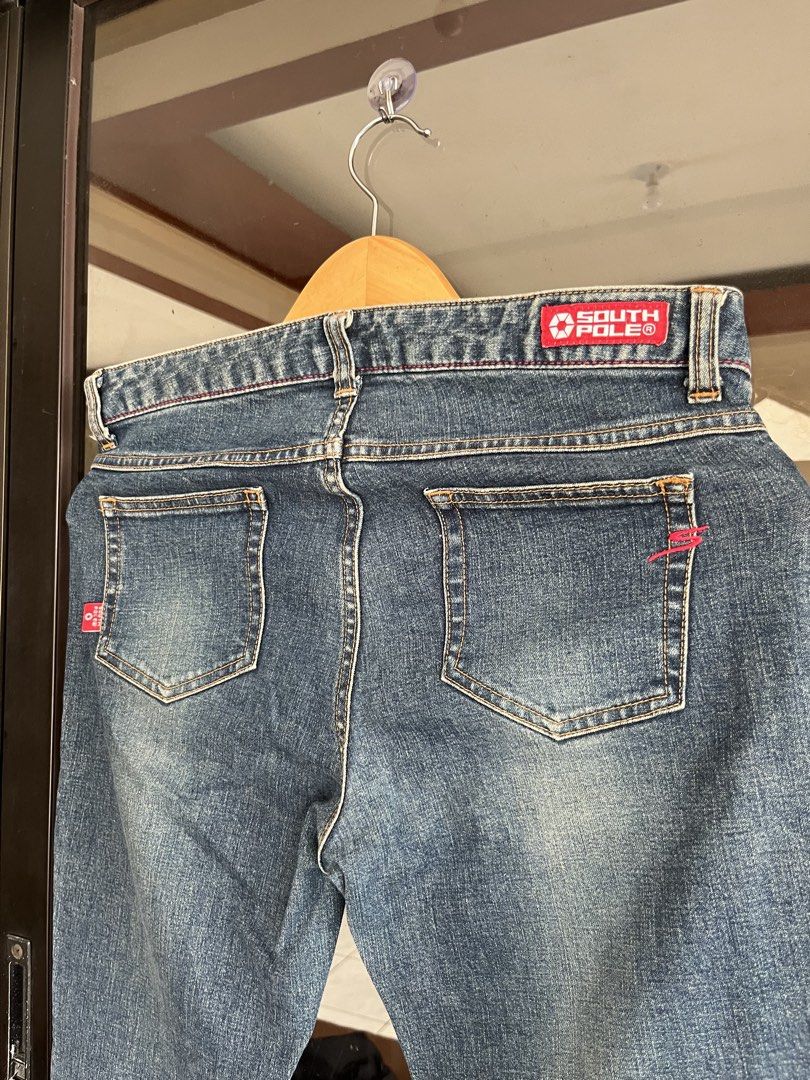 Y2K South Pole Flared Jeans (Category: Jeans) located in San Pedro. Submitted by pitzz_stuf (Listing ID 1467636042, Image 3). Description: Y2K Womens South Pole Flared Jeans (good condition) dimes: width - 16 length - 36 hem - 9.5 ₱599 + sf.