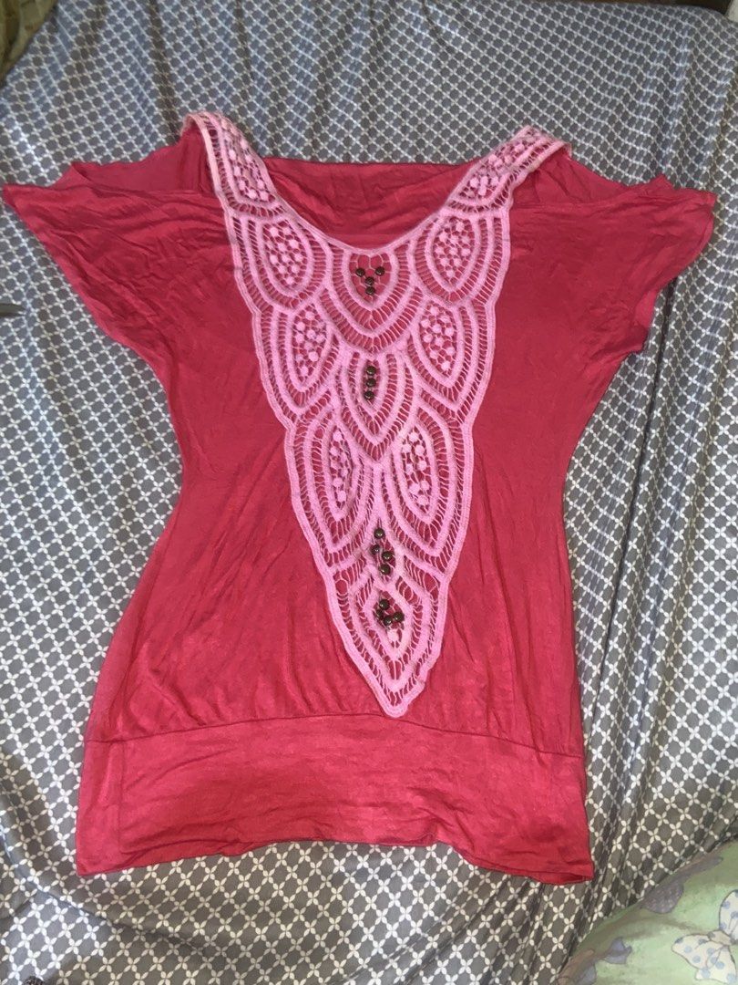 Y2K Whimsy Pink Blouse Fairycore Boho Chic Top (Category: Blouses) located in Santo Niño. Submitted by y4nnieane (Listing ID 1467758631, Image 1). Description: s - m dm me to avail or if you have more inquiries .