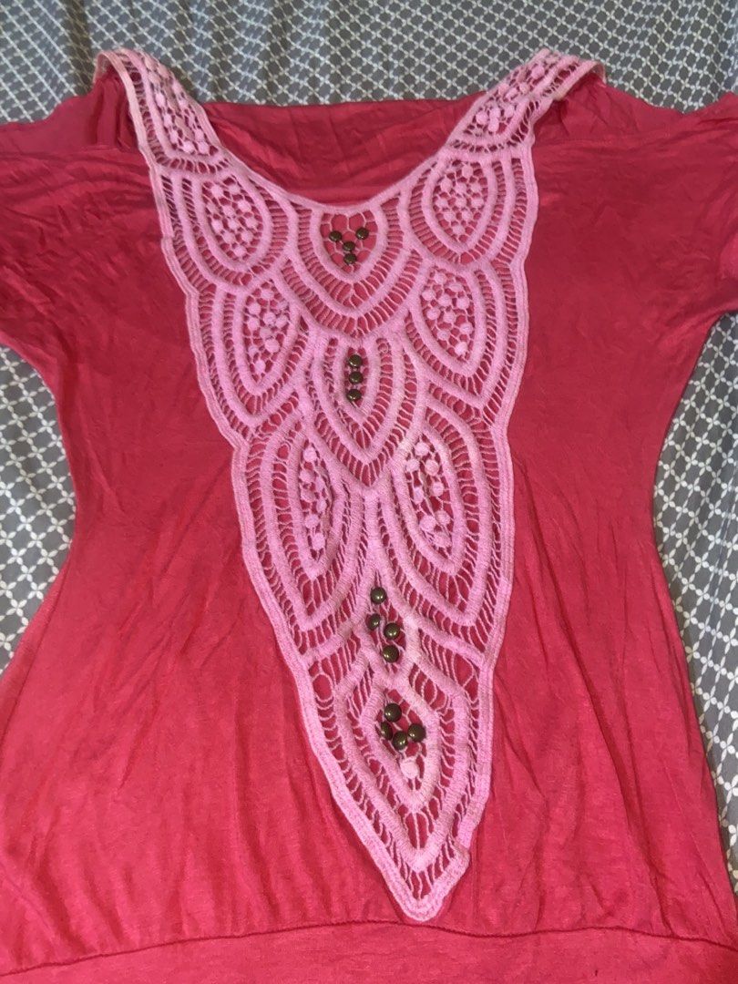 Y2K Whimsy Pink Blouse Fairycore Boho Chic Top (Category: Blouses) located in Santo Niño. Submitted by y4nnieane (Listing ID 1467758631, Image 2). Description: s - m dm me to avail or if you have more inquiries .