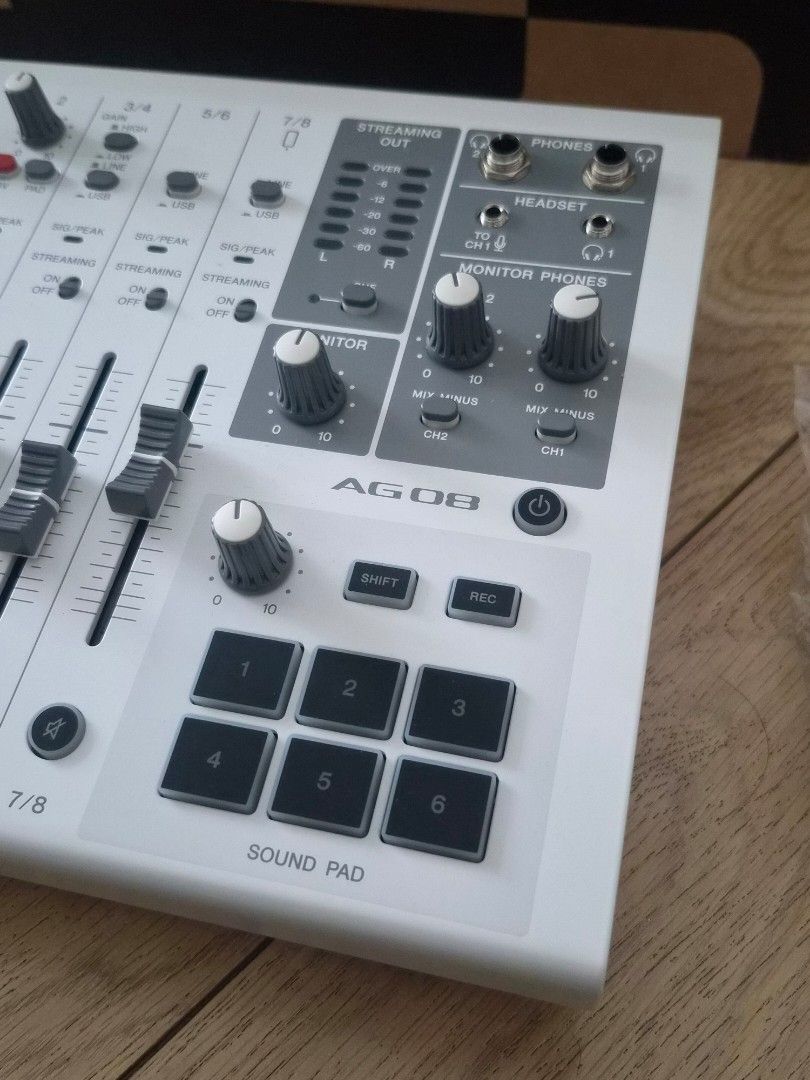 Yamaha AG 08 Live Streaming Mixer (Category: Other Audio Equipment) located in San Juan City. Submitted by aisaku (Listing ID 1467615756, Image 3). Description: For sale Yamaha AG 08 live streaming mixer complete set good as new dm me for inquiries..
