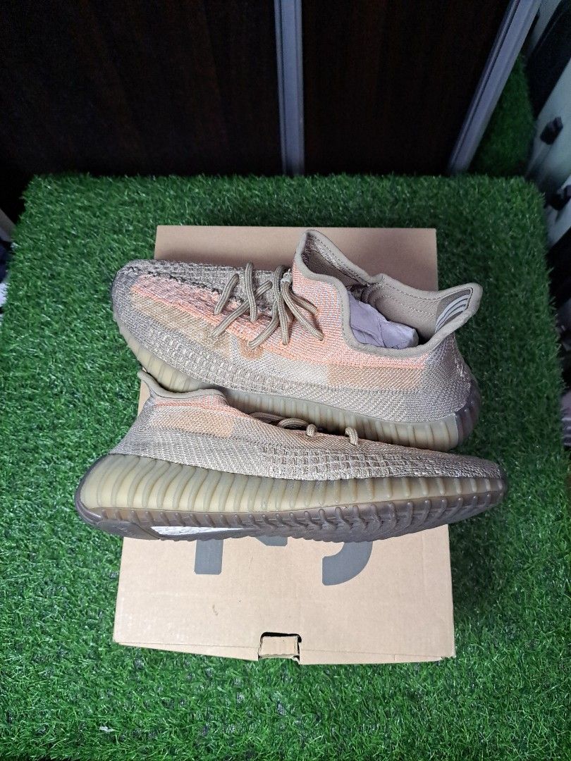 Yeezy Boost 350 v2 Sand Taupe (9 US) (Category: Sneakers) located in Binan City. Submitted by aandakicksph (Listing ID 1467659087, Image 1). Description: 350 v2 Sand Taupe 👟 9 US 💯 9.5/10 Condition No Extra Lace 📦 Replacement Yeezy Box 💰 PHP 4,499 + sf only! FIRST TO PAY GETS IT 📩 Send us a direct message for orders/inquiries. We ship nationwide via lalamove / LBC.