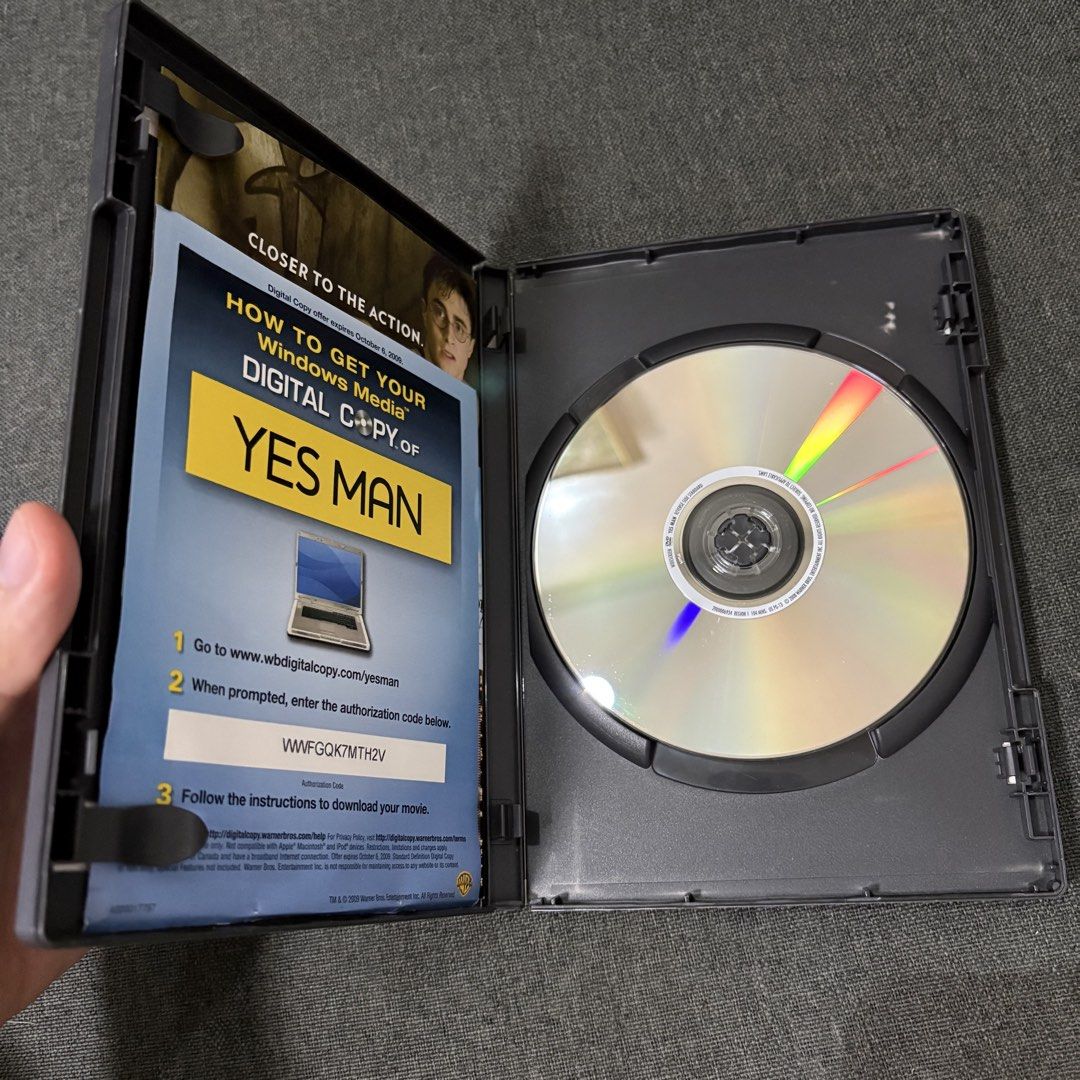 Yes Man Region 1 DVD (Category: CDs & DVDs) located in Imus. Submitted by declutter201 (Listing ID 1467828817, Image 3). Description: Price: P100 Prio payo Location: Imus, Cavite MOP: BDO, Gcash, Maya, GoTyme MOD: GGX, J&T, SDD RFS: Decluttering You can message me for more details.