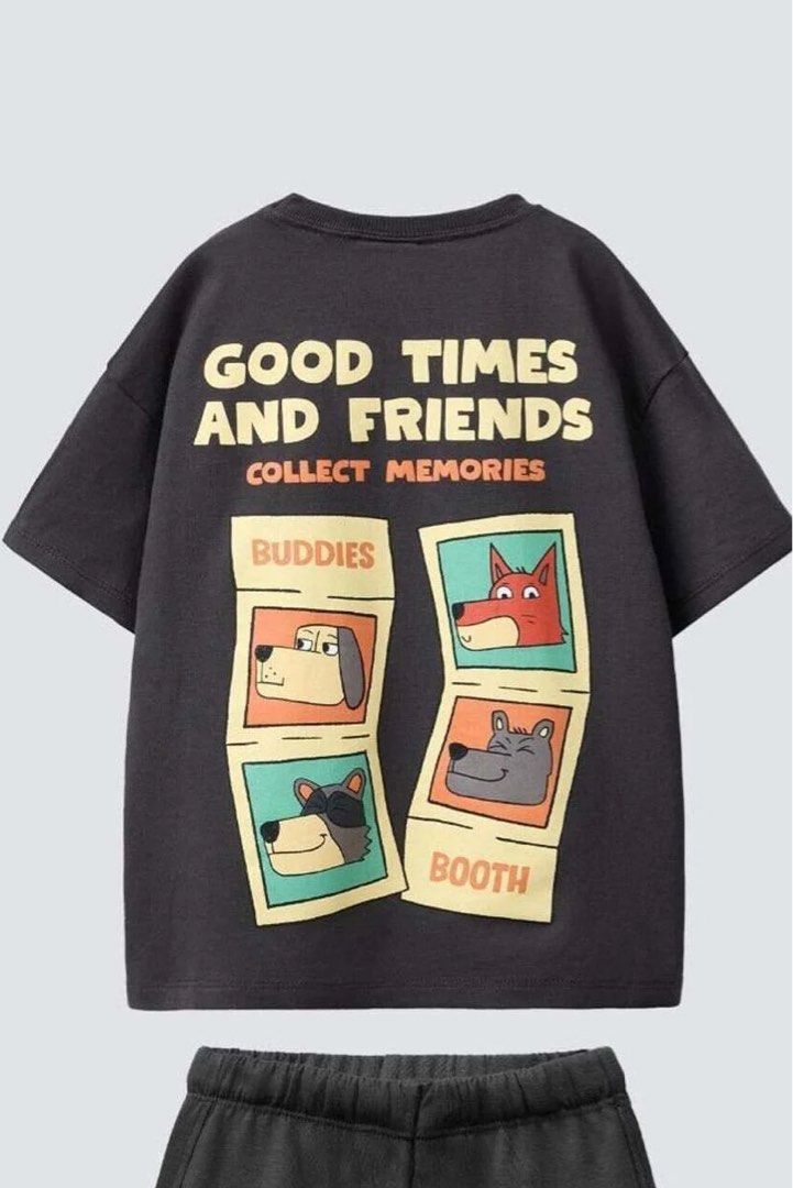 Zara animap print tshirt (Category: Babies & Kids Fashion) located in Manila. Submitted by ourburstingwardrobe_ (Listing ID 1467686567, Image 2). Description: Size 6 Like new condition Dark gray colour.