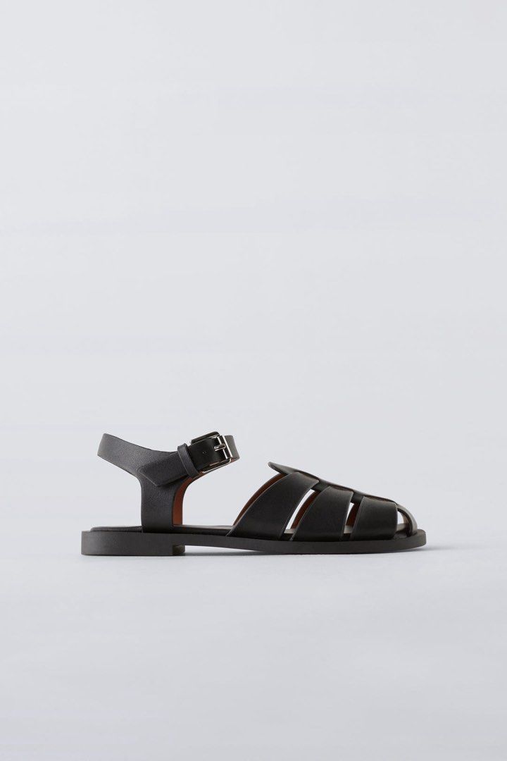Zara cage sandals (Category: Flats & Sandals) located in Manila. Submitted by ourburstingwardrobe_ (Listing ID 1467688302, Image 2). Description: Size 37 In great condition.