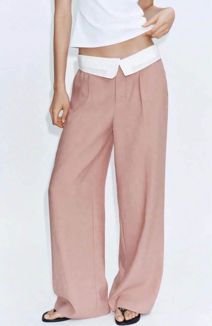 Zara Deconstructed Fold Over Waist Pants (Category: Other Bottoms) located in Subic. Submitted by ayvee.ph (Listing ID 1467731962, Image 2). Description: Zara Deconstructed Fold Over Waist Pants One of my fave!! Very pretty 😍 A must have✨ Highwaisted Size: Non stretchy Waist: Upto 29 Lenght: 47 inches 🏷Brandnew No flaws / No issue No when worn / Haven't used it pa Last price posted 📍Olongapo City 🚛Courier: Reg J&t door to door del New miner s