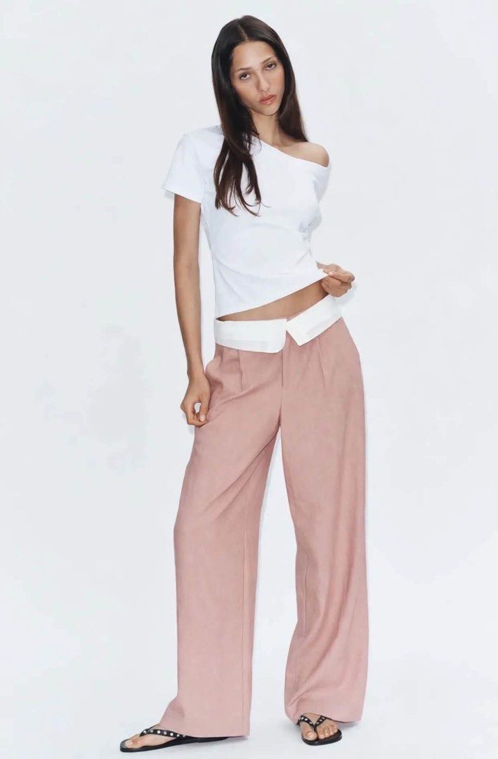 Zara Deconstructed Fold Over Waist Pants (Category: Other Bottoms) located in Subic. Submitted by ayvee.ph (Listing ID 1467731962, Image 1). Description: Zara Deconstructed Fold Over Waist Pants One of my fave!! Very pretty 😍 A must have✨ Highwaisted Size: Non stretchy Waist: Upto 29 Lenght: 47 inches 🏷Brandnew No flaws / No issue No when worn / Haven't used it pa Last price posted 📍Olongapo City 🚛Courier: Reg J&t door to door del New miner s