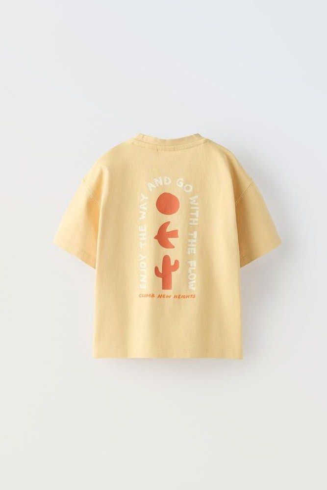 Zara embroidered slogan tshirt (Category: Babies & Kids Fashion) located in Manila. Submitted by ourburstingwardrobe_ (Listing ID 1467687503, Image 2). Description: Size 5 Like new condition .