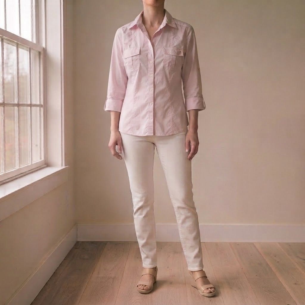 ZARA PINK STRIPED BUTTON SHIRT (Category: Longsleeves) located in Marikina City. Submitted by minimalistmanila (Listing ID 1467767828, Image 1). Description: Genuine Zara pink long sleeves striped top. M/L fit. With foldable sleeves. Much nicer in actual. Barely used. Bought abroad. Just needs ironing as kept in storage. Order now! .