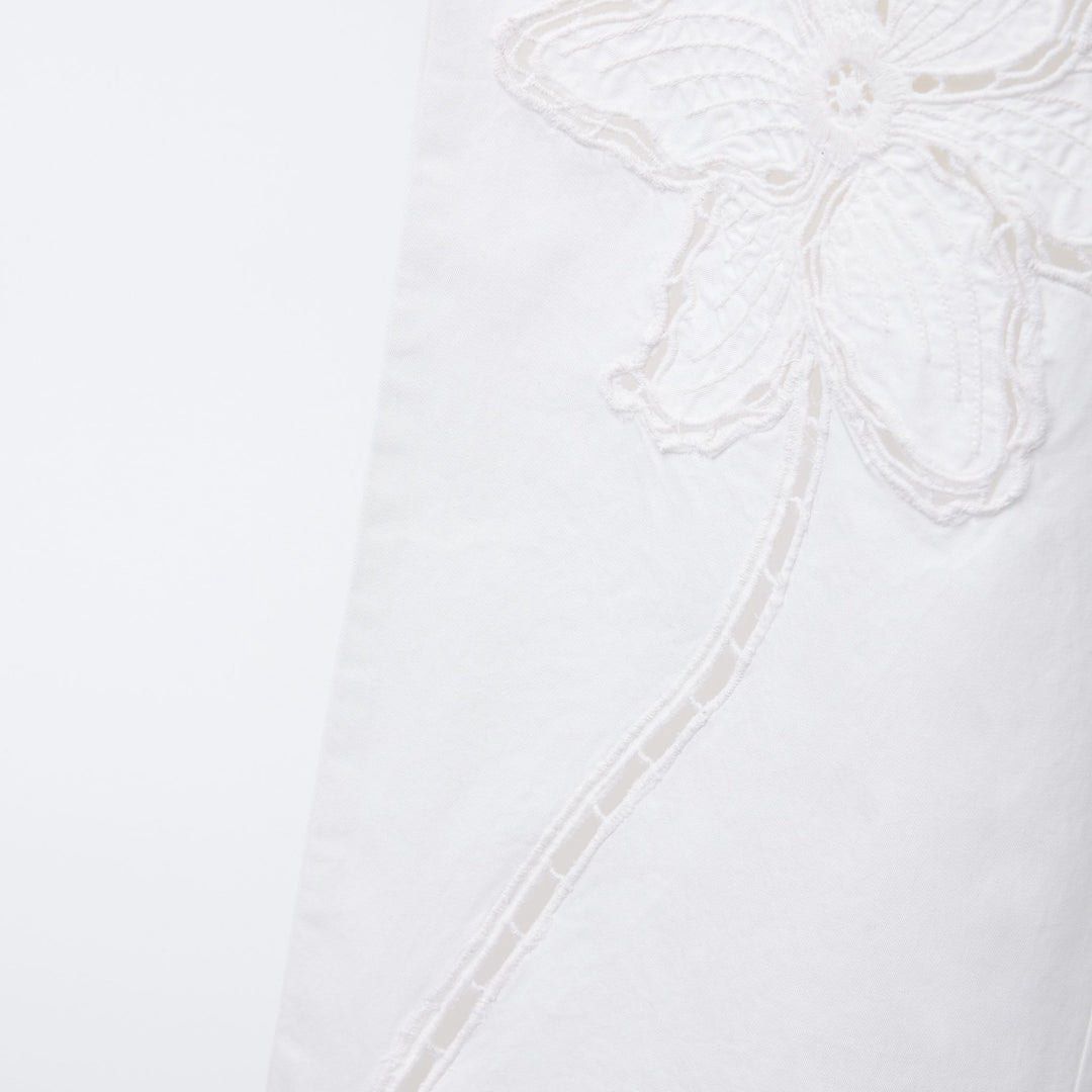Zara straight leg embroidered trouser (Category: Other Bottoms) located in Manila. Submitted by ourburstingwardrobe_ (Listing ID 1467688770, Image 3). Description: Kids size 12-13 fits xs-small ladies Bnwt.