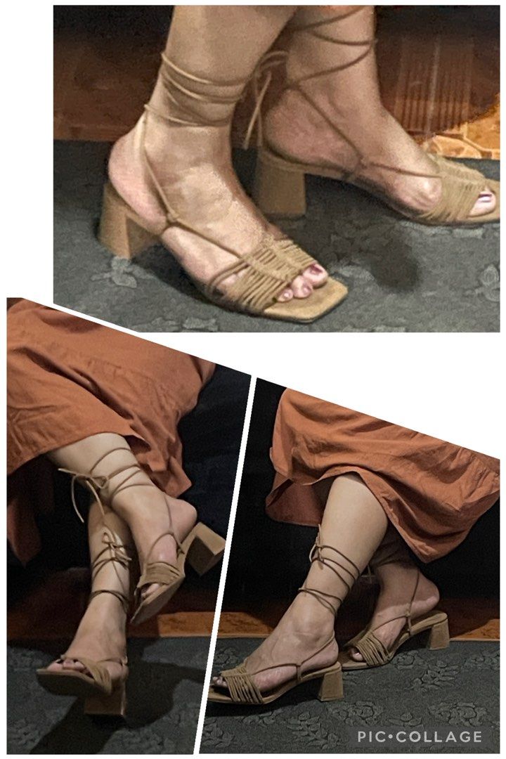 Zara Strappy Heels (Category: Heels) located in Batangas. Submitted by norskieshoppe (Listing ID 1467663112, Image 1). Description: sz 7 suede .