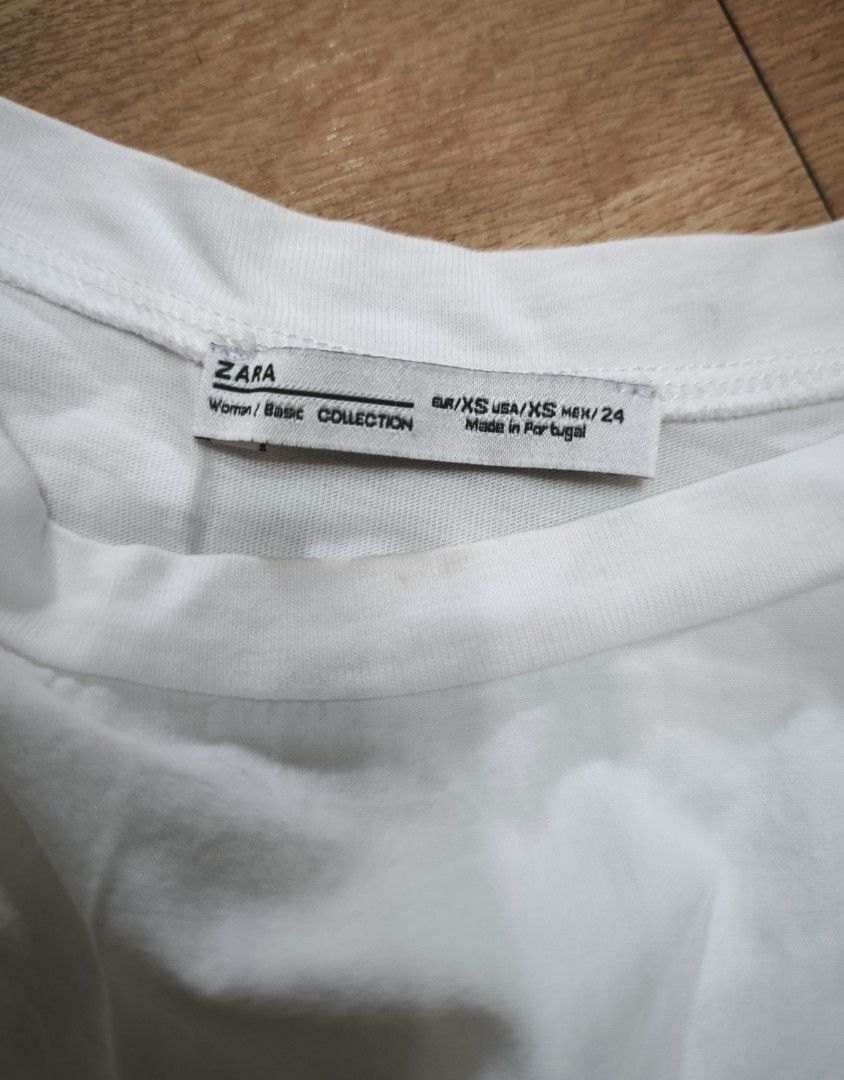 Zara white blouse (Category: Blouses) located in Manila. Submitted by wearforce (Listing ID 1467771185, Image 1). Description: Zara white blouse fit: S-M good condition color rate 9/10 450 + sf.