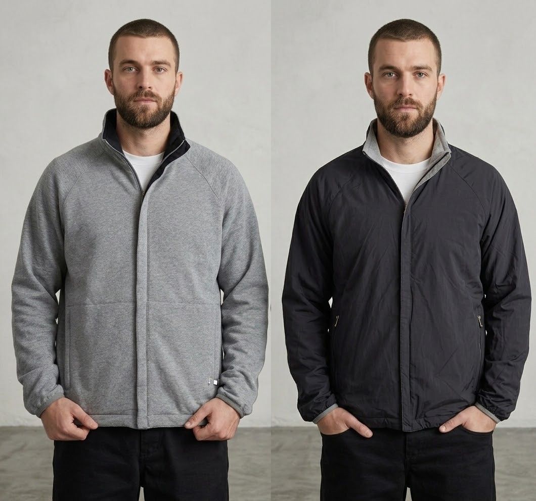 ZEGNA sport riversible featherweight jacket (Category: Coats, Jackets and Outerwear) located in Baguio. Submitted by archival_thrifted.ph. (Listing ID 1467683810, Image 1). Description: FOR SALE‼️ .ZEGNA SPORT RIVERSIBLE FEATHERWEIGHT JACKET .EXCELLENT CONDITION .SIZE MEDIUM ON TAG .PHP 2280 PLUS SF .❌❌ COP/COD .MOP GCASH .COURIER J&T .BAGUIO AREA .DM FOR SURE BUYER TY.
