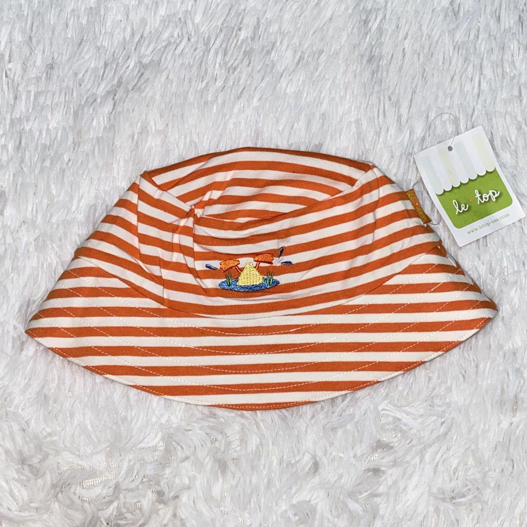 12-24 Months 1-2 Years Old Le Top Cap Bucket Hat Orange Stripes Brandnew Tag Luxury Girl Baby Kids Original (Category: Babies & Kids Fashion) located in Bulacan. Submitted by jexmd (Listing ID 1467410619, Image 1). Description: .