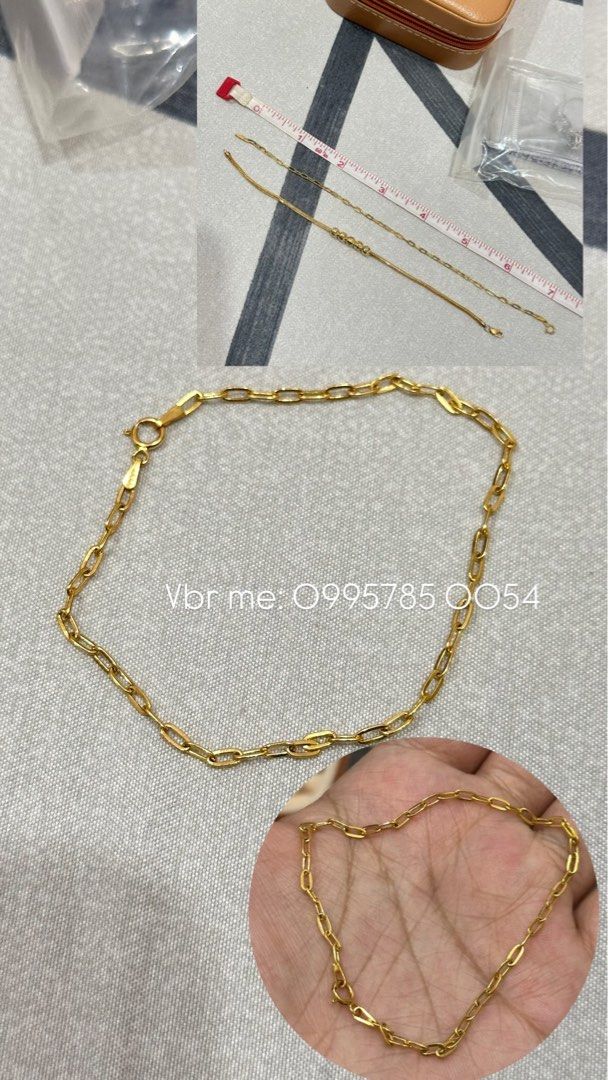 18k Gold Bracelet 7" (Category: Bracelets) located in Manila. Submitted by deiclacio_ (Listing ID 1467961059, Image 1). Description: Vbr me: 0995785 0054.