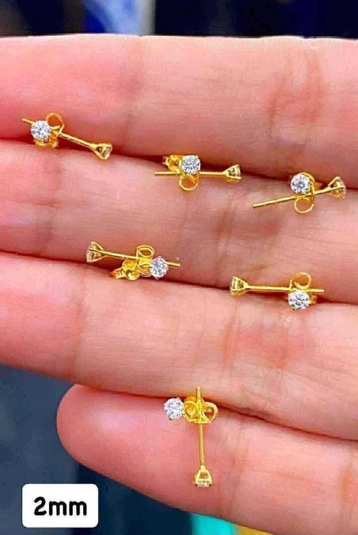 18K Saudi Gold 2mm Russian Earrings (Category: Earrings) located in Caloocan City. Submitted by cheskhaionlinestore2.0 (Listing ID 1467863221, Image 1). Description: 18K Pure Saudi Gold Russian Earrings ₱2400 only 📌 🍒 Pawnable/ Nasasangla💯 🍒 Brandnew 💯 🍒 Ship via JNT/ LBC 🍒 Lalamove for same day delivery 🍒 We accept COD COP with downpayment to avoid cancellation of orders ⚡ How to Order? Please feel free to message us directly 🙏🏻 Cheskh