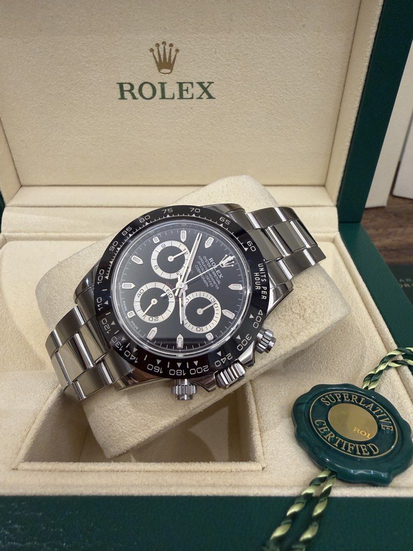 2019 Rolex Cosmograph Daytona congo (Category: Luxury Watches) located in Manila. Submitted by crazyfull (Listing ID 1467882627, Image 3). Description: For Sale: 2019 Rolex Daytona Ref.: 116500LN Congo 40mm Oystersteel (904L Stainless steel) 9.7/10 Mint With PPF File protection Complete Set Triple box Php1,605,000.00.