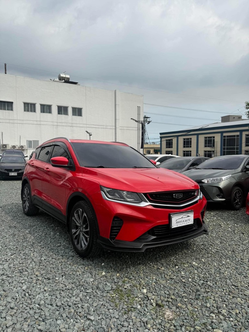 2021 Geely Coolray Sport (Category: Used Cars) located in Pasig City. Submitted by mad_cars (Listing ID 1467850950, Image 3). Description: 2021 GEELY COOLRAY SPORT 1.5L GAS AUTOMATIC TRANSMISSION (AVAILABLE FOR FINANCING ZERO PERCENT PROCESSING FEE UNTIL OCTOBER 16-17 ONLY.) ₱499,000 Keyless Red 68tkms mileage 9 ending plate Automatic Transmission 1.5L Gasoline Engine Price ₱499,000 Down Payment ₱149,700 Loan Financed ₱349,300 Monthly · 1 Year ₱3