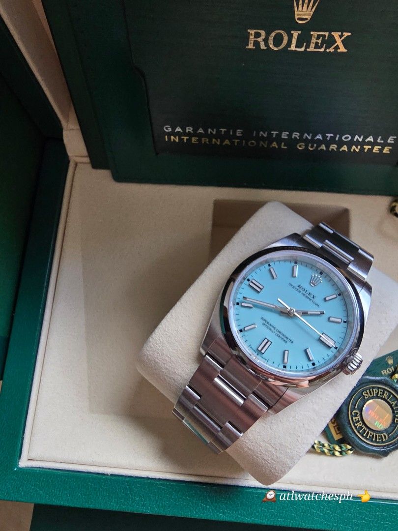 2026 OP 36 TIFF BLUE DIAL (Category: Luxury Watches) located in Taguig. Submitted by atlwatchesph (Listing ID 1467910727, Image 2). Description: 🍳 2026 OP 36 'TIFF BLUE' 🍳 MODEL 126000 🍳 2026 BRAND NEW / COMPLETE SET 🏷 PHP 897,000.00 ⌚️Watch posted is available & in stock 🤝📲 Posted price Slightly negotiable. For serious inquiries- please message me directly for best deal possible 💯All timepieces posted & sold are all authentic, genuine, ch