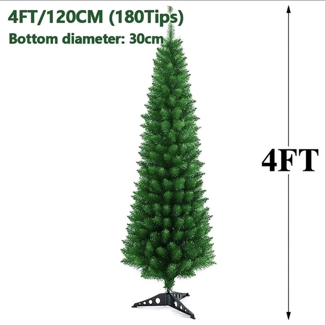 4FT Slim Christmas Tree (Category: Artificial Plants & Flowers) located in Urdaneta. Submitted by shophard_ph (Listing ID 1467878254, Image 1). Description: brandnew slim christmas tree 4FT / 120CM.