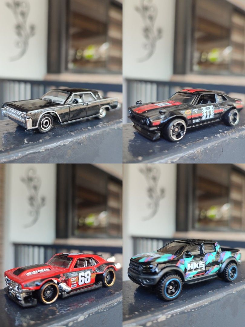 6 Pcs Diecasts forsale(TAKEALL ONLY) (Category: Vehicle & Diecast Models) located in Bacoor. Submitted by cjgarage712 (Listing ID 1467922142, Image 1). Description: Selling my loose diecasts, 6 cars. Contains; •1 HW Mainline 1968 Custom Camaro •1 HW Mainline Ford Ranger •1 Matchbox 1964 Lincoln Continental •1 HW Silver Series Ford Maverick •1 Tomica Chevrolet Camaro •1 HW Premium Ford Escort MK2 550 TAKEALL ONLY, FORSALE ONLY NO TRADE OFFERS. Bac