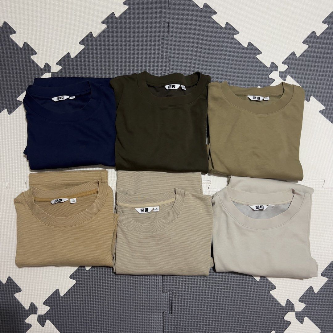 6-pc BUNDLE Uniqlo Airism Oversized Tees (Category: Tshirts & Polo Shirts ) located in Antipolo. Submitted by its.okay.to.thrift (Listing ID 1467095296, Image 1). Description: ✅ 1.5k FREE SHIPPING J&T (FIRM) SIZE: All Medium (6 pieces) CONDITION: some good, more very good to great ✅ Manage your expectations as these are second hand items. ✅ Actual color may vary due to a lot of factors. ✅ We recommend washing before wearing/using..