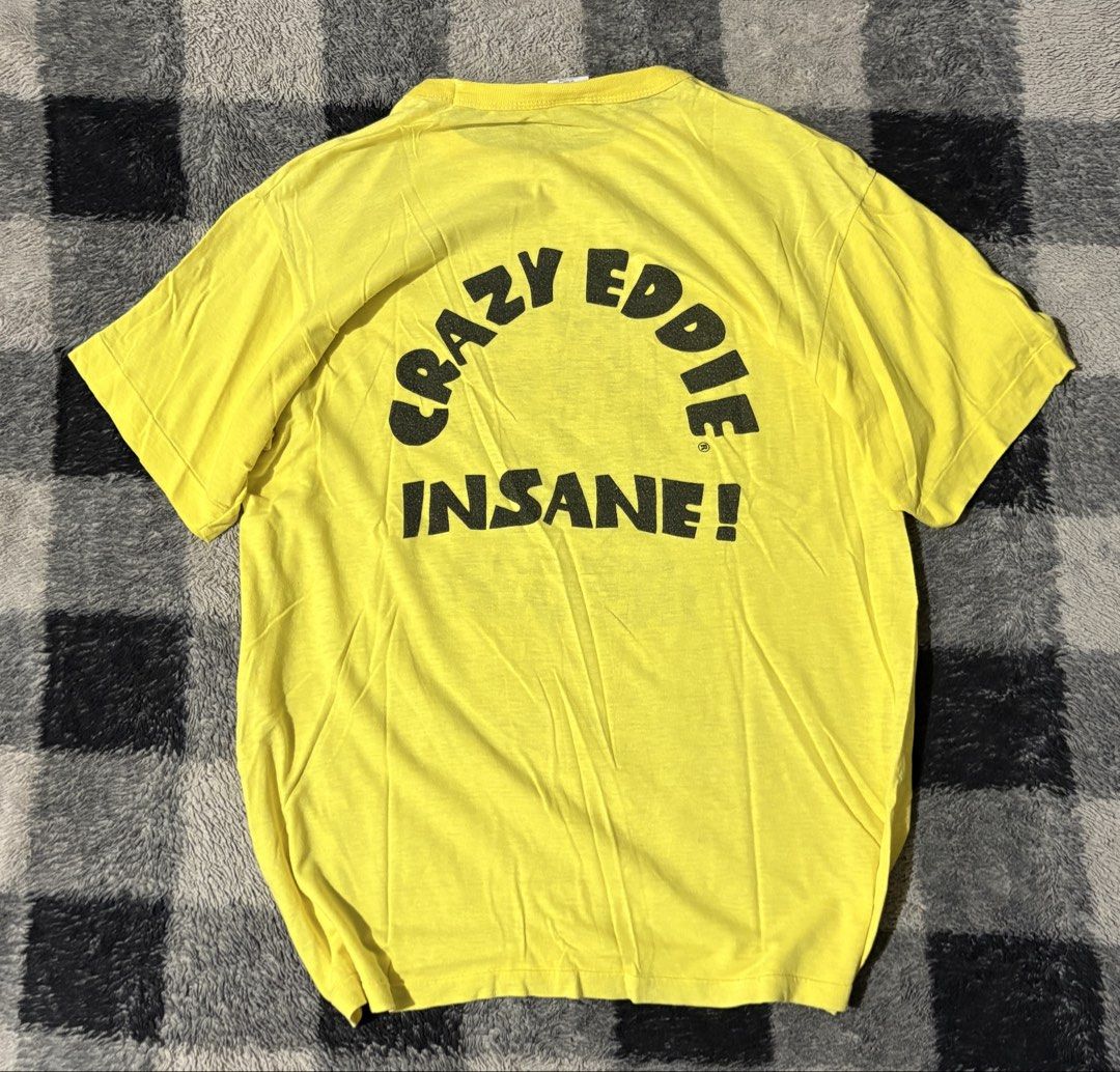 70s - 80s crazy eddie (Category: Tshirts & Polo Shirts ) located in Iloilo. Submitted by randomstash (Listing ID 1467970081, Image 2). Description: 80s crazy eddie 20.5/27 (XLontagfitsM) Few pinholes 1999.