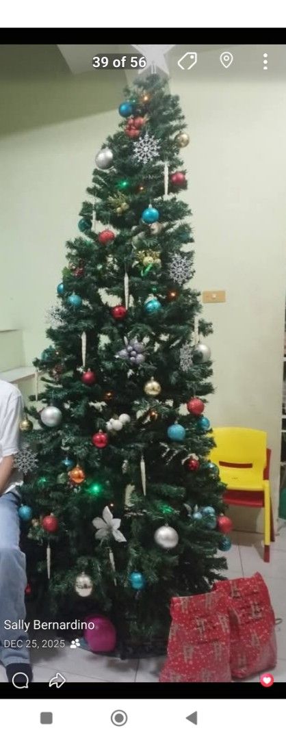 8ft Christmas tree (Category: Artificial Plants & Flowers) located in Antipolo. Submitted by kentdino (Listing ID 1467911421, Image 2). Description: - Green artificial Christmas tree with full branches - Easy to assemble -Bought at Sm department store -reason for selling: downsize masikip na sa sala -for pick up only! -vermont park marcos highway antipolo.