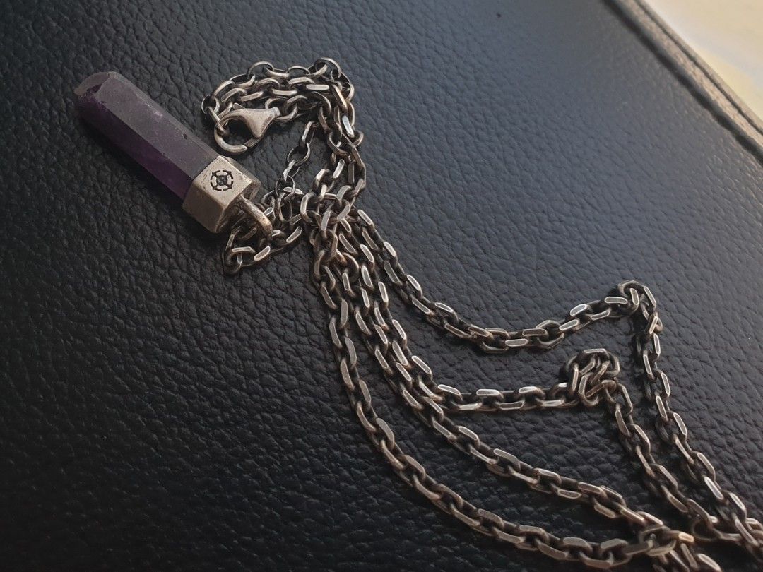 925 Silver Amethyst Necklace (Category: Necklaces) located in Quezon City. Submitted by WasalakTwo (Listing ID 1468053969, Image 2). Description: Bought in Japan 50cm to 55cm Open for delivery nationwide.