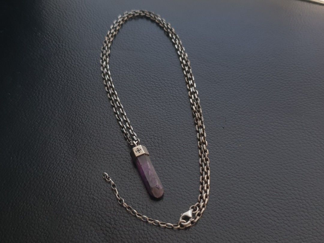 925 Silver Amethyst Necklace (Category: Necklaces) located in Quezon City. Submitted by WasalakTwo (Listing ID 1468053969, Image 3). Description: Bought in Japan 50cm to 55cm Open for delivery nationwide.