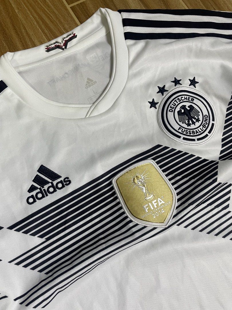 Adidas fifa 2014 jersey (Category: Activewear) located in Naga. Submitted by black-market00 (Listing ID 1468003027, Image 2). Description: Width 22 Lenght 30 Issue: dumit yung print sa likod.