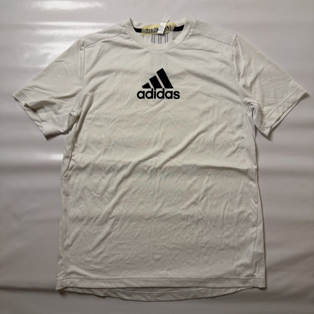 Adidas Primeblue M 3S Back Tee White (Category: Tshirts & Polo Shirts ) located in Gapan. Submitted by rasthriftshop17 (Listing ID 1467992405, Image 1). Description: Size on tag: M Dimes: 21 x 28 Condition: Excellent Color rate: 9/10 Issue: no issue.