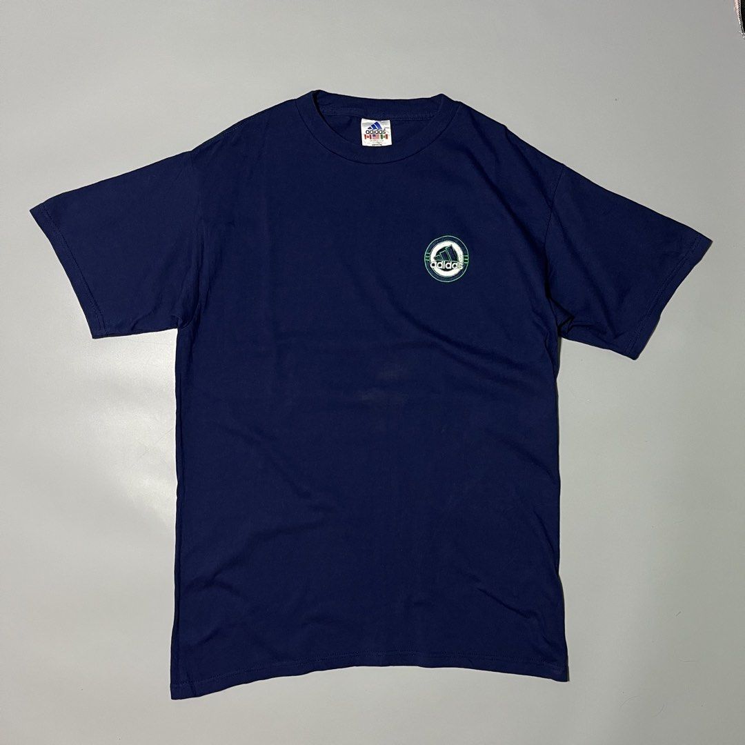 Adidas Vintage Shirt (Category: Tshirts & Polo Shirts ) located in Bacolod City. Submitted by marmanj (Listing ID 1468029337, Image 1). Description: Adidas Vintage Shirt ♻️ •Original •Condition: Excellent •Size: Large •Length: 29” •Width: 22” •Color: Dark Blue •Color rate: 9.8 / 10 •No flaws 🔖Price: ₱450 📌Location: Bacolod City Negros Occidetal ‼️Disclaimer: We are not affiliated with the Official Brand Displayed nor do we sell under their caus