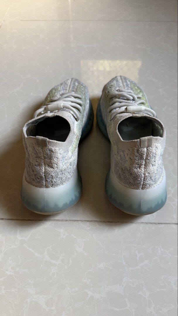 Adidas Yeezy Boost 380 (Category: Sneakers) located in Angeles City. Submitted by decluttering.kimmmyyy (Listing ID 1467850008, Image 2). Description: Brand: Adidas Yeezy Boost 380 Colorway: Alien Blue Size: US 6.5 / UK 6 Condition: Clean soles, minimal signs of wear on the knit upper .