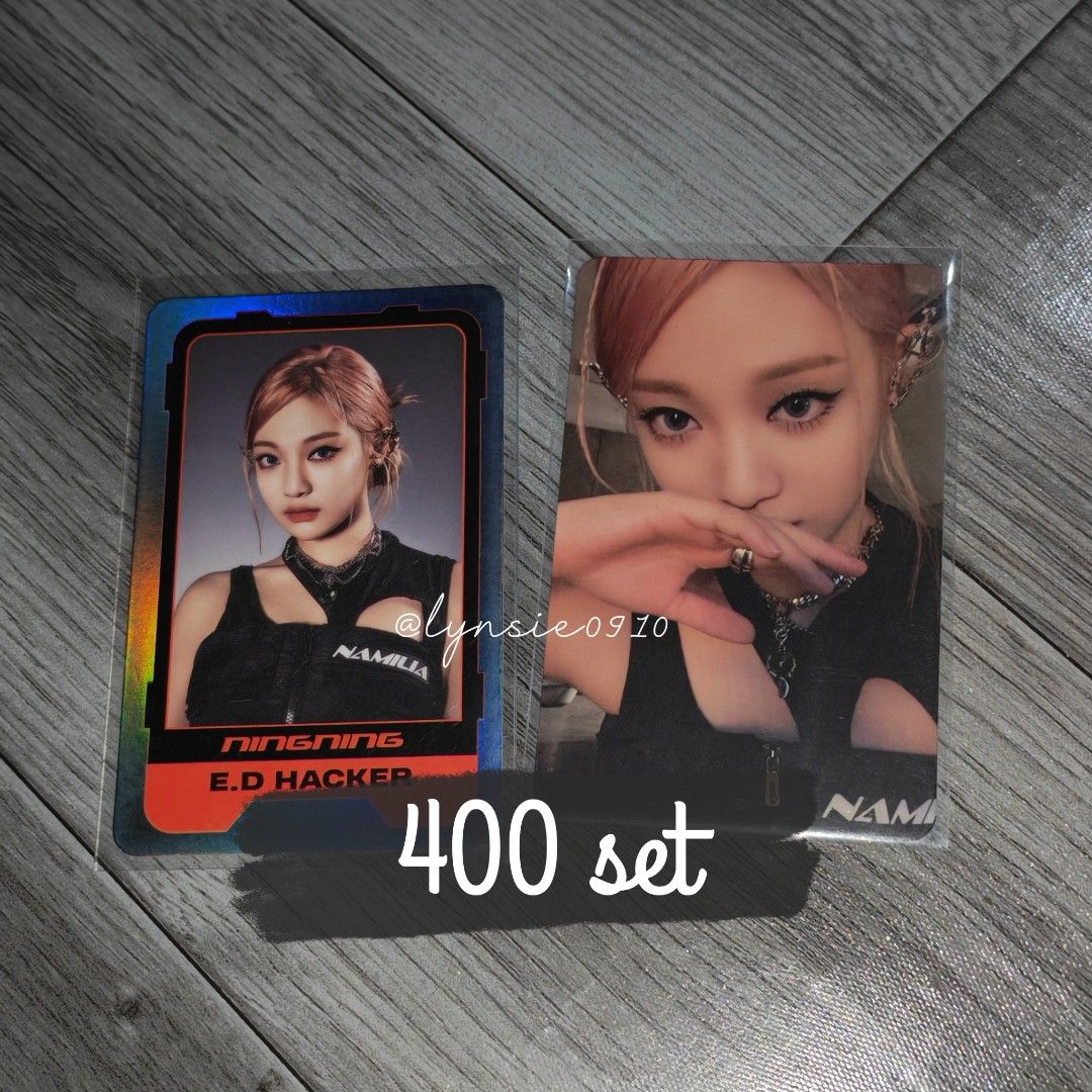 Aespa ningning girls ed hacker pc set (Category: K-Wave Merchandise) located in Manila. Submitted by lynsie0910 (Listing ID 1467937368, Image 1). Description: 𓂃✮ 𝙒𝙏𝙎 𝙇𝙁𝘽 ⌜#lynsiesells⌟ lynsiecart00.carrd.co 🛒 : aespa ningning pc set ph ⤿ ₱rice in pics + sf ⤿ PAYO / 1 WEEK DOP 50% dp nrdp ⤿ onhand, mint condi ⤿ mod, j&t ⤿ x sensi & impatient.
