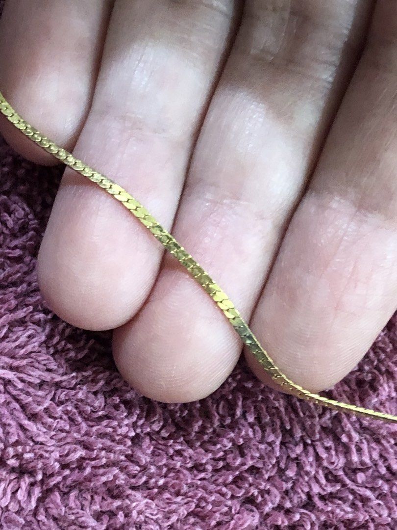 Alaskan Gold Necklace 16 Inch (Category: Necklaces) located in Caloocan City. Submitted by toris.closet.mnl (Listing ID 1467875298, Image 2). Description: Alaskan Gold, non-tarnishable Approx 16 inches Negotiable.