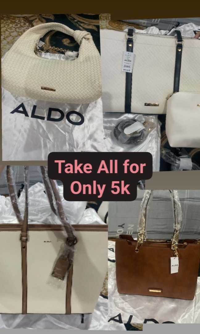 Aldo bags (Category: Luxury Bags & Wallets) located in Dasmarinas. Submitted by erljapan (Listing ID 1468020540, Image 1). Description: All brand-new Aldo Bags from Japan with barcode searchable with dust bag what you see is what you get..