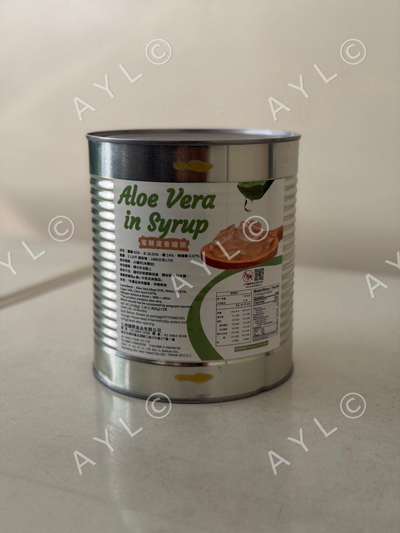 Aloe Vera in Syrup - 3.1kg (Category: Packaged & Instant Food) located in Quezon City. Submitted by certifiedhoarder (Listing ID 1468003057, Image 1). Description: Aloe Vera in Syrup – 3.1 kg Great for drinks, desserts, and other recipes. Unopened can. Please check the label for ingredients and storage instructions..