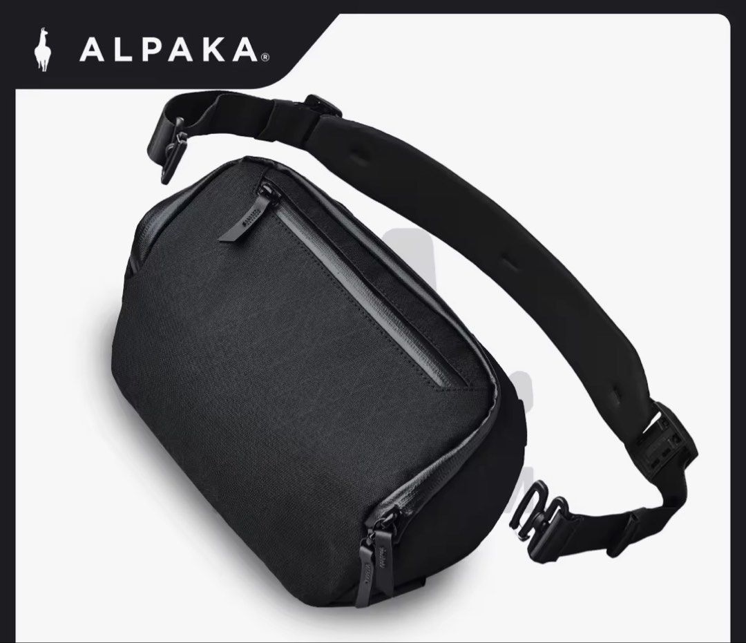 Alpaka Go Sling Vertex Pouch (Category: Sling Bags) located in Pasig City. Submitted by da__44 (Listing ID 1467897913, Image 1). Description: SRP: p6,490. To be sold only p4,500. slightly used. DECLUTTERING. - Brand: Alpaka - Color: Solid Black - Material: Durable exterior with weather-resistant zippers - Interior: High-visibility bright orange honeycomb ripstop lining - Organization: Multiple internal slip pockets and zippered mesh pouches - Com