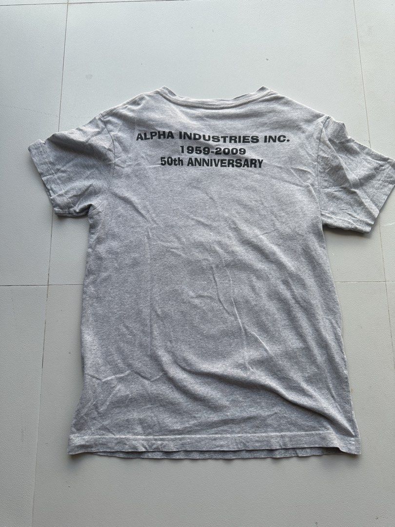Alpha Industries 50th Anniversary (Category: Tshirts & Polo Shirts ) located in Angeles City. Submitted by royal_vintage_thriftshop (Listing ID 1467914735, Image 2). Description: Shoulder 43 Chest width 48 Total length 67 This is a Heritage model produced to commemorate the history of supplying the U.S. military since its founding in 1959!.