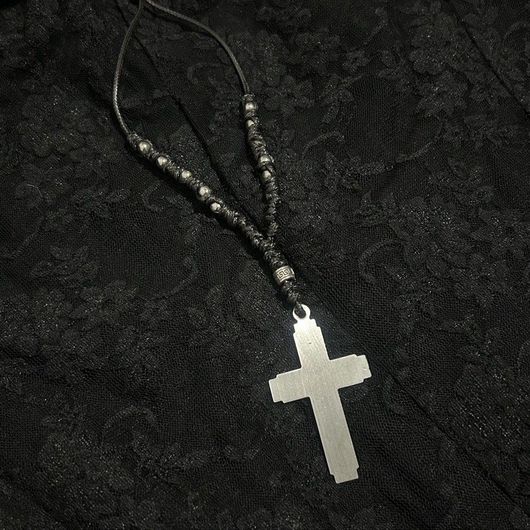 alt cross bead necklace (Category: Necklaces) located in Manila. Submitted by sophialeigh (Listing ID 1468057312, Image 1). Description: handmade accessories - adjustable | stainless - design changes can be made after payment more designs on my profile 🏷️ alt y2k goth emo grunge punk archive morikei vkei.