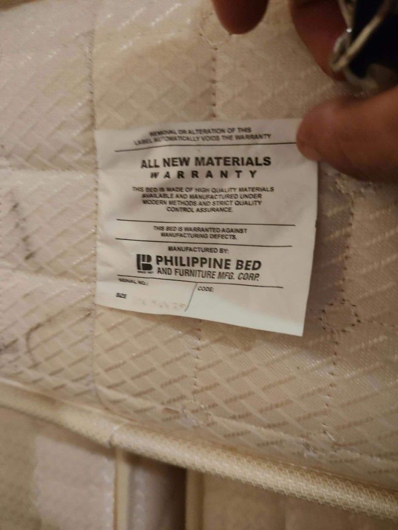 Ambassador Bed Deluxe (Category: Bed Frames & Mattresses) located in Rodriguez. Submitted by christinec. (Listing ID 1467973908, Image 2). Description: - Ambassador Bed Deluxe Orthopedic Mattress - Firm support - Size: double size - This is already used bed, so cleaning before use is a must. - Strictly PAYMENT FIRST - Price is negotiable! - Message me for inquiries.