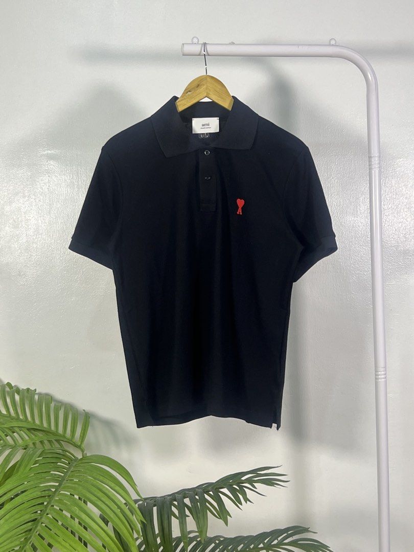 Ami small logo poloshirt (Category: Tshirts & Polo Shirts ) located in Las Pinas. Submitted by thriftstax (Listing ID 1468051226, Image 1). Description: excellent pristine condition with hang tags medium on tag 21x25.