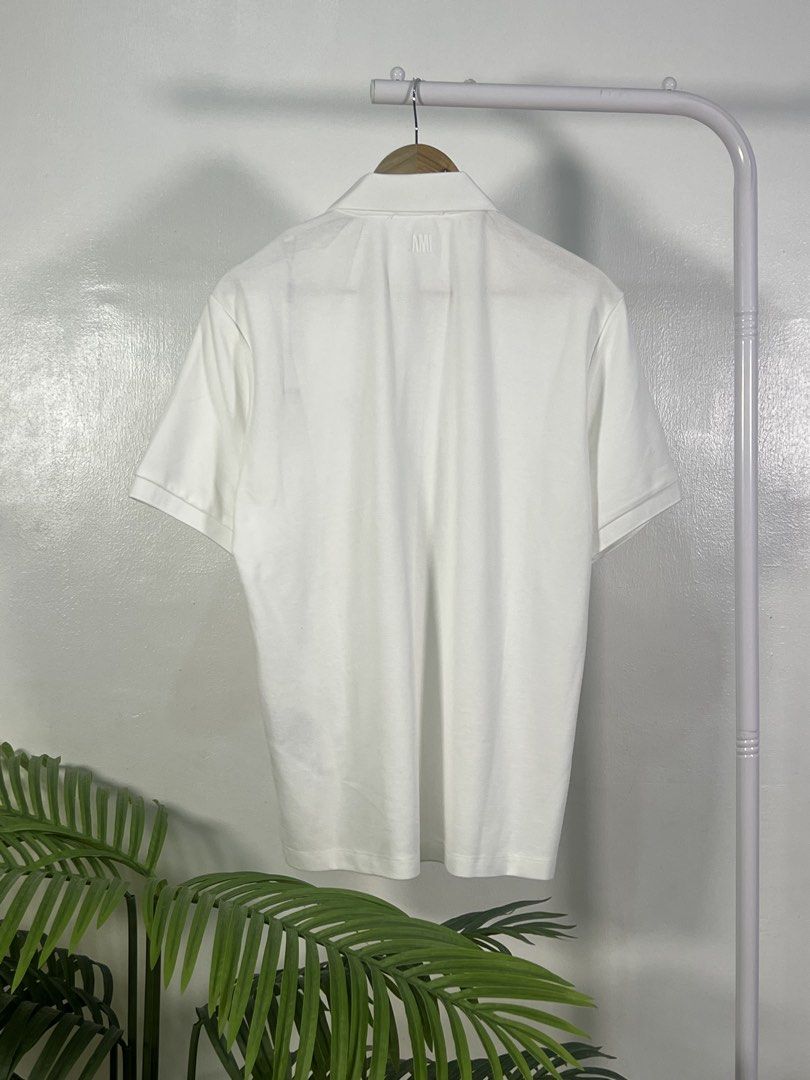Ami small logo poloshirt (Category: Tshirts & Polo Shirts ) located in Las Pinas. Submitted by thriftstax (Listing ID 1468051687, Image 2). Description: excellent pristine condition with hang tags medium on tag 21x25.