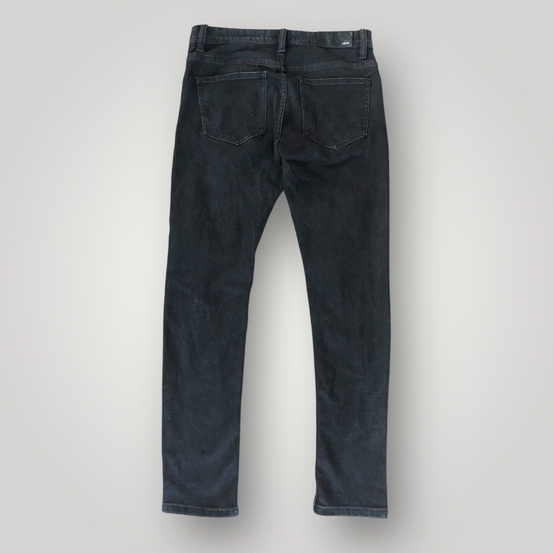 AMIRI STUDDED DISTRESS BIKER JEANS (Category: Jeans) located in Paranaque City. Submitted by lesstash001 (Listing ID 1467978185, Image 2). Description: AMIRI STUDDED DISTRESS JEANS SIZE 32 WAIST 40 LENGTH 30 INSEAM 6 LEG OPENING IN VERYGOOD CONDITION PARAÑAQUE LOC.