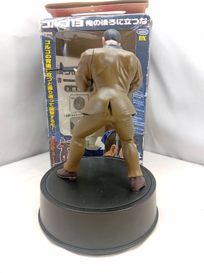 Anime Golgo 13 Motion Sensor 2000 Banpresto Action Figure (Category: Action & Battle Toys) located in Quezon City. Submitted by ToyzzKoleksyon (Listing ID 1467910853, Image 2). Description: Authentic/Branded. -Price: 350 -Condition: AS IS. Good. Working Electronic Gimik. OLD STOCK. -Issue: NONE -What you see is what you get. -Please check photos for issues. -Location: Quezon City b151k.